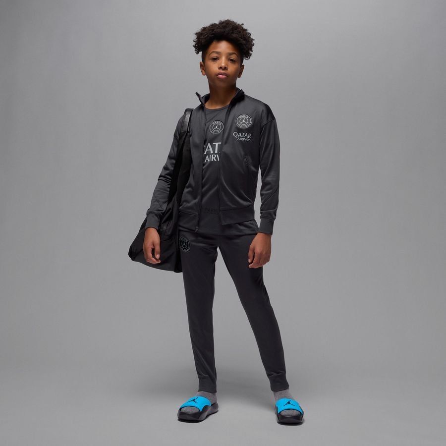 Paris Saint Germain Tracksuit Dri-FIT Strike 4th Jordan x PSG - Particle Grey/Off Noir Kids-SoccerKits Hub | Buy Soccer Jerseys Online